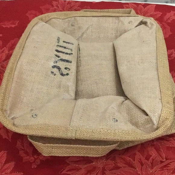 Lightweight Folding Toy Storage Basket – 100% Jute Fabric, Kid-Friendly - Picture 3 of 3